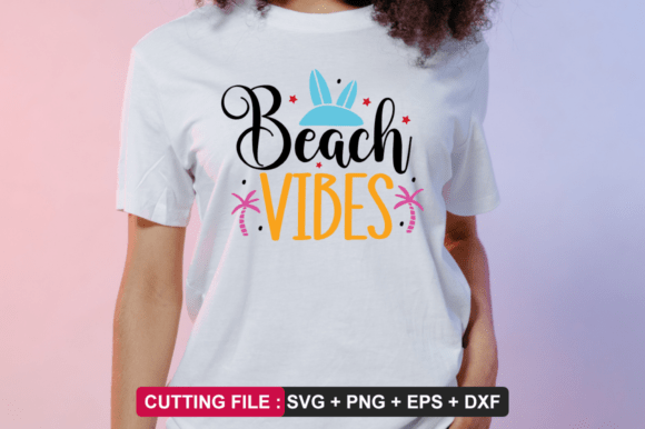 Beach Vibes SVG Design Graphics for Crafts