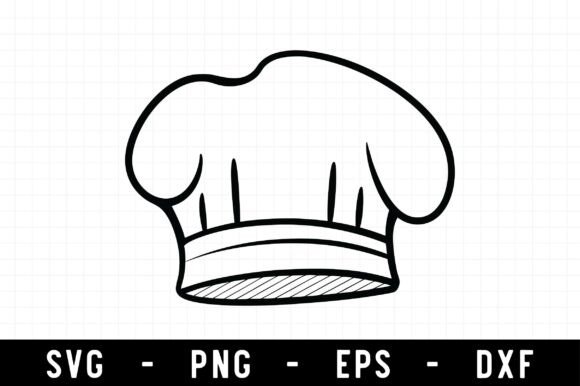 Chef Hat Svg Graphics for Crafts
