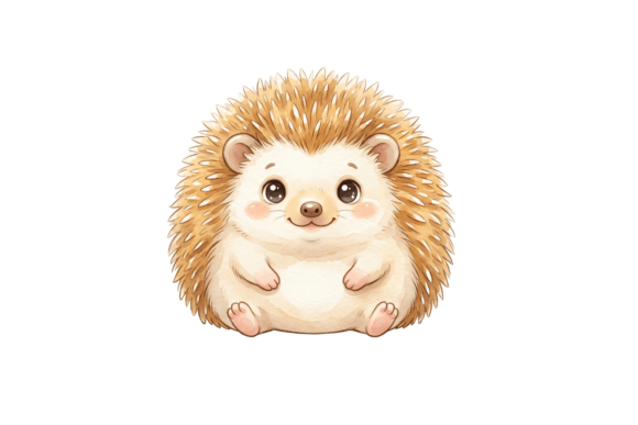 Cute Hedgehog Graphics for Crafts and Small Business Branding