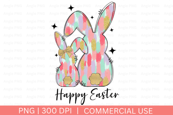 Happy Easter Bunny Graphics for Crafts