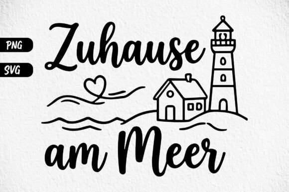 Lighthouse Beach Design PNG SVG