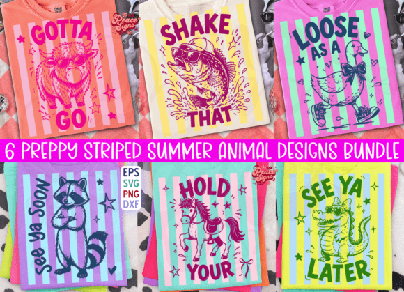 Preppy Funny Animal Pun Shirt Bundle Graphics